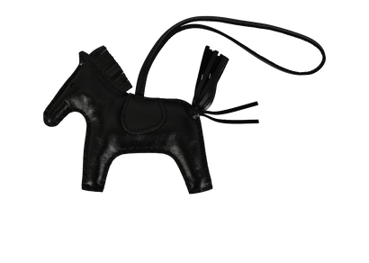 Hermes Rodeo MM Charm, &pound;350, Accessories, Black, Lambskin Leather, Front view